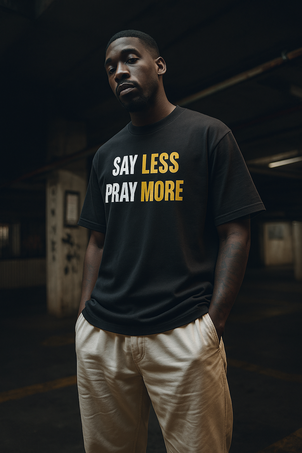 Say Less Pray More Tee